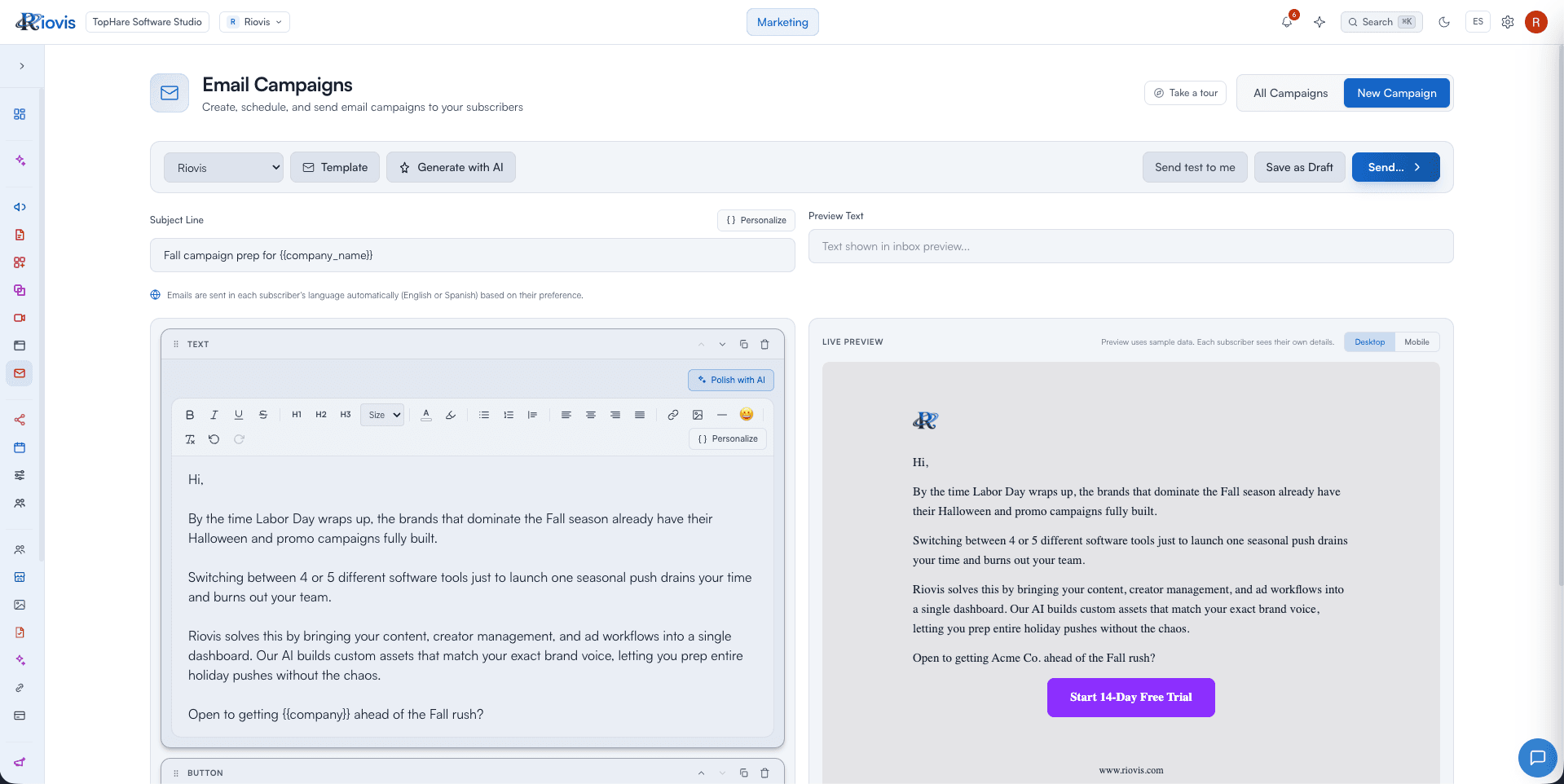 Email Broadcasts